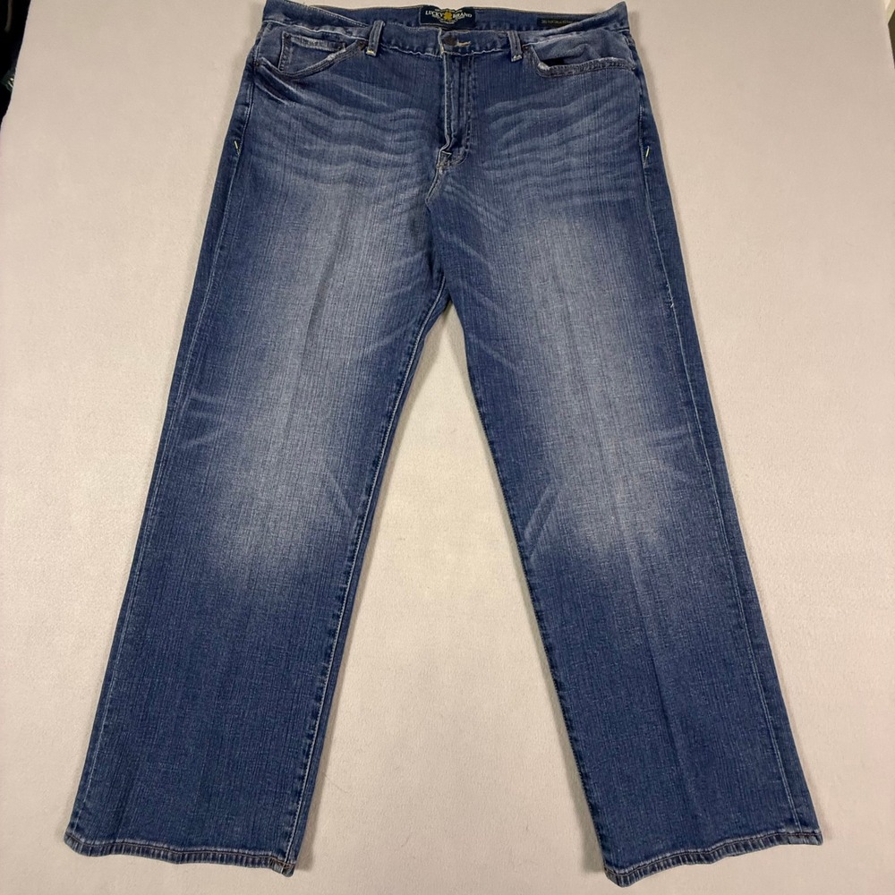 Lucky Brand Jeans 361 Vintage Straight Mens 38x30 Blue Denim 7M11375 Stretch‎